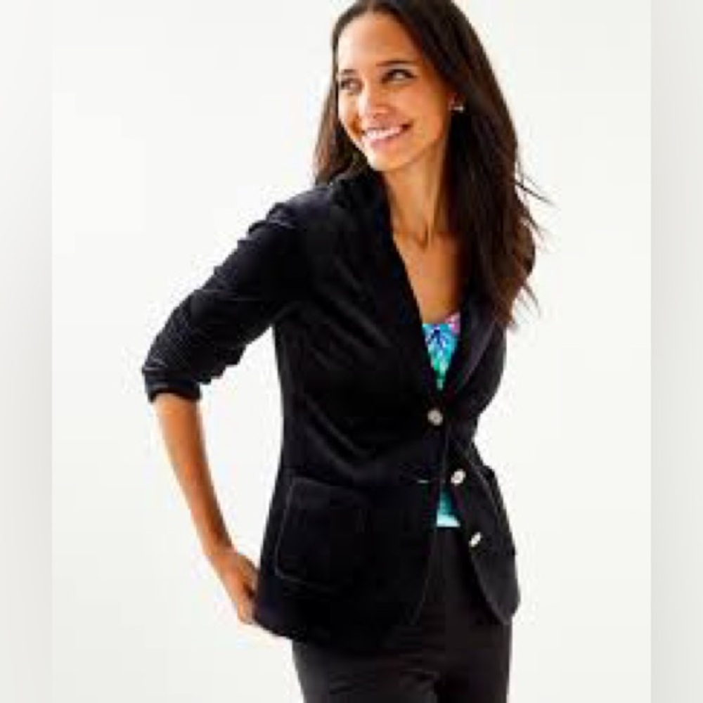 Lilly Pulitzer Velour Blazer